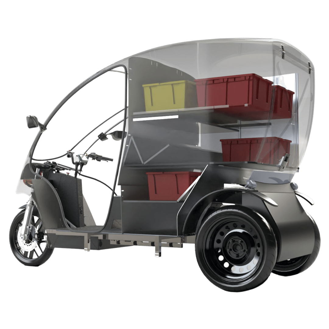 Delivery scooter.